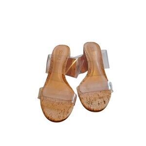 Schutz Victorie Crystal Clear Vinyl Heels Size 8B